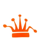 Taç Oto Sticker Turuncu 15x10cm - 1