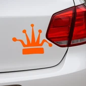 Taç Oto Sticker Turuncu 15x10cm - 2