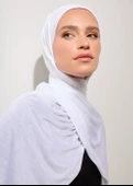 Tesettür Şal - Beyaz thumbnail 1