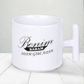 Benim BABAM Adam Gibi Adam Yazılı 1 Adet T Kupa Babalar Gününe Özel Hediyelik T Kupa Bardak thumbnail 1