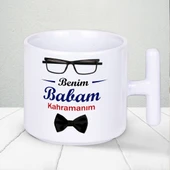 Benim Babam Kahramanım Baskılı Babalar Gününe Özel Hediyelik T Kupa Bardak thumbnail 1