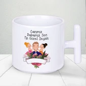 Canım Babamız Sen Ne Güzel Şeysin Yazılı Babalar Günü Hediyelilk T Kupa Bardak - 1