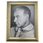 Özel Tasarım Çerçeve | Atatürk "Benim En Büyük Eserim Cumhuriyettir" Tablosu (23.5 X 29.5 Cm) - 4