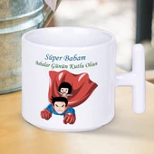 Süper Babam Babalar Günün Kutlu Olsun Baskılı T Kupa Bardak Kahve Çay Seven Babalara Muhteşem Hediyelik T Kupa thumbnail 1