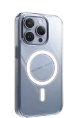 EVAX (SERT MİKA KILIF) iPhone 13 Pro Uyumlu Şeffaf Sert Mika SARARMAZ Magsafe İnce Fit Kılıf - 1