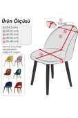 Bemrax PitiKare, Oval Sandalye Kılıfı, Sıkıştırma Aparatlı, Yıkanabilir Sandalye Örtüsü - 6