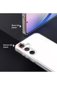 EVAX  (LÜX ŞEFFAF) Samsung A35 Uyumlu Lüx Şeffaf Yumuşak Silikon Kılıf - 3