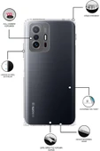 EVAX (TIPALI ŞEFFAF) Redmi Note 8 Pro Kamera Koruyuculu Şarj Yeri Tıpalı Yumuşak Şeffaf Silikon Kılıf - 2