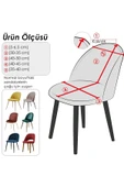 Bemrax Oval, Yıkanabilir, İpek görünümlü Kadife Sandalye Kılıfı - Aparatlı - 4