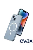 EVAX (SERT MİKA KILIF) iPhone 15 Pro Uyumlu Şeffaf Sert Mika SARARMAZ Magsafe İnce Fit Kılıf - 5