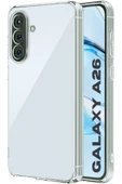 EVAX (LUX ŞEFFAF) Samsung Galaxy A26 Şeffaf Kamera Yeri Korumalı Silikon Kılıf - 1