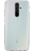 EVAX (TIPALI ŞEFFAF) Redmi Note 8 Pro Kamera Koruyuculu Şarj Yeri Tıpalı Yumuşak Şeffaf Silikon Kılıf - 1