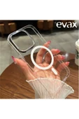 EVAX (SERT MİKA KILIF) iPhone 15 Pro Uyumlu Şeffaf Sert Mika SARARMAZ Magsafe İnce Fit Kılıf - 3