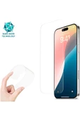 EVAX  (ESNEK NANO CAM) iPhone 16 Plus Uyumlu Ultra İnce Darbe Korumalı Esnek Nano Mizer Ekran Koruyucu - 1
