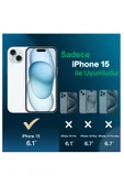 EVAX  (3'ü 1 ARADA) iPhone 15 Uyumlu 1 MagSafe Kılıf + 1 Ekran Koruyucu + 1 Kamera Lens Koruyucu - 2