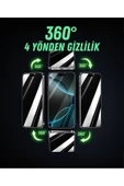 EVAX  (360° HAYALET) iPhone 16 Pro Max Uyumlu 360° 4 Yönden Görünmez Hayalet ESD Tam Cam Ekran Koruyucu - 2