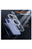 EVAX  (HY+MG+LENS) iPhone 16 Uyumlu 1 Hayalet Ekran Koruyucu + 1 MagSafe Kılıf + 1 Kamera Koruyucu - 2