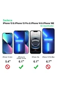 EVAX  iPhone 13 Pro ile Uyumlu 6D Tam Kaplayan 9H Temperli ESD Anti-Statik HD+ Cam Ekran Koruyucu - 2