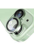 EVAX (METAL LENS) Iphone 15 / 15 Plus Uyumlu Kamera Koruyucu Lens Mercek Metal Çerçeveli 2'li Set - 1