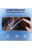 EVAX  iPhone 13 ile Uyumlu 6D Tam Kaplayan 9H Temperli ESD Anti-Statik HD+ Cam Ekran Koruyucu - 3