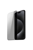 EVAX  (GUARD HAYALET) Iphone 15 Pro Uyumlu Hayalet Özellikli Tam Kaplayan Guard Serisi Cam Ekran Koruyucu - 1