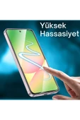 EVAX  (2 CAM + 1 KILIF) Samsung Garaxy S24 ULTRA Uyumlu 1 Şeffaf Silikon Kılıf + 2 Cam Ekran Koruyucu - 5