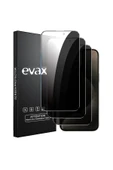 EVAX  (3'LÜ GUARD HAYALET) Iphone 15 Pro Max Uyumlu Hayalet Tam Kaplayan Guard Cam Ekran Koruyucu (3 ADET) - 1