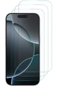 EVAX  3'lü Paket iPhone 16 Pro Max Uyumlu Temperli HD+ Cam Ekran Koruyucu (3'lü Paket) - 3