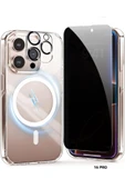 EVAX  (HY+MG+LENS) iPhone 16 Pro Uyumlu 1 Hayalet Ekran Koruyucu + 1 MagSafe Kılıf + 1 Kamera Koruyucu - 1