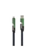 EVAX 4’lü 2in2 1.5mt Data ve Şarj Kablosu Kablosu Type-C Lightning Bir Arada - 4
