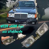 Mercedes için w124 e500 500e  tip ön tampon uyumlu ön sis far seti - 1