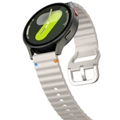 Huawei Watch GT3 46mm GT3 Pro 46mm GT3 Se Uyumlu Dalga Desenli Tokalı Yumusaş Soft Silikon Kordon  Starlight - 4