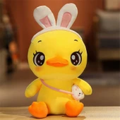 Peluş Oyuncak Küçük Sarı Ördek - Sarı 35cm - 8