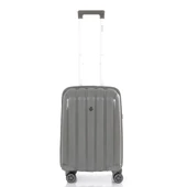 MÇS Bavul Orta ve Kabin 2li Set Kırılmaz Silikon Valiz V305 Gri thumbnail 9
