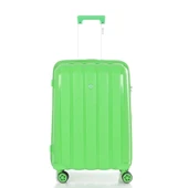 MÇS Bavul Orta ve Kabin 2li Set Kırılmaz Silikon Valiz V305 FıstıkYeşil - 2