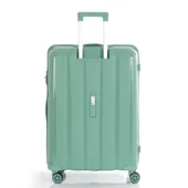 MÇS Bavul Orta ve Kabin 2li Set Kırılmaz Silikon Valiz V305 SuYeşili - 3