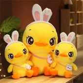 Peluş Oyuncak Küçük Sarı Ördek - Sarı 35cm - 12