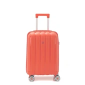 MÇS Bavul Orta ve Kabin 2li Set Kırılmaz Silikon Valiz V305 Mercan thumbnail 6