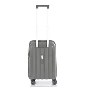 MÇS Bavul Orta ve Kabin 2li Set Kırılmaz Silikon Valiz V305 Gri thumbnail 7