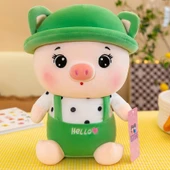 Sevimli Domuz Peluş Oyuncak - Yeşil 75cm - 2