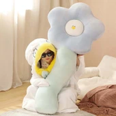 Ya Ya Bacak Yastığı - Yeşil Çiçekli - 130cm - 8
