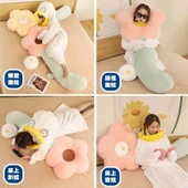 Ya Ya Bacak Yastığı - Yeşil Çiçekli - 130cm - 6