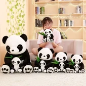 Peluş Panda Oyuncak - Anne ve Yavru Panda - 40cm - 12