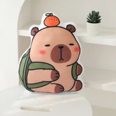 Lotus Oturan Kapibara Peluş Yastık - 36cm - 11