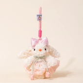 Hanım Tavşan Peluş Kolye - Açık Yeşil Elbise - 20cm - 7