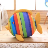Sarı Çizgili Balık Peluş Oyuncak - 48x38cm - 6