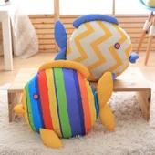 Sarı Çizgili Balık Peluş Oyuncak - 48x38cm - 3