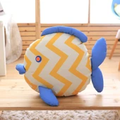 Sarı Çizgili Balık Peluş Oyuncak - 48x38cm - 5