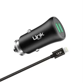 LinkTech M582 12W 2.4A Metal Araç Şarj Aleti ve iPh Lightning Kablo Set - 2