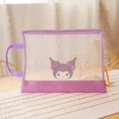 Çizgi Film Peluş Kimlik Kartı Tutucu - Pembe Yaşlı Ördek - 33.5x25cm - 6